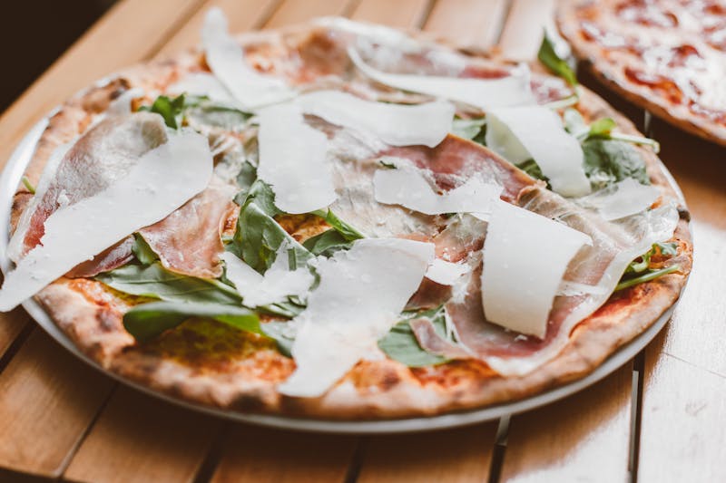 Prosciutto and Arugula Thin Crust Pizza