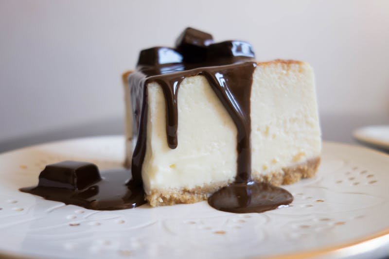 Classic New York Cheesecake slice